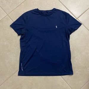 Polo light weight blue dri fit shirt seize medium